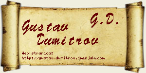 Gustav Dumitrov vizit kartica